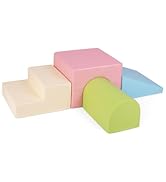 GYMAX Kids Climb and Crawl Play Equipment, 5-Piece Baby Soft Foam Blocks, Toddlers Lightweight Ac...
