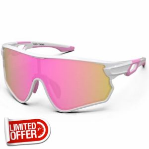 BEACOOL Polarised Sports Glasses UV400 Protective Sunglasses TR90 Flexible Frames Safety Glasses for Men and Women Suitable for Outdoor Activities Driving Fishing Running Hiking