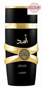 Lattafa Asad Premium Perfume Refreshing Oud and Musk Fragrances Eau De Parfum 100 ml Perfume for Unisex (Pack of 1)