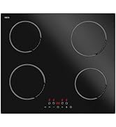 STARCHARTS Build-in Induction hob 4 zone 7200W, 4 Boost, Build-in Electric Cooktops with Italy IL...
