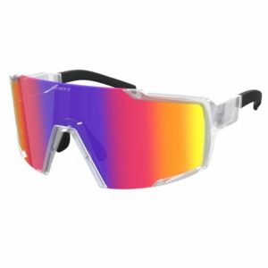 Scott Shield Interchangeable Bike Glasses Translucent / Marine Chrome Plated
