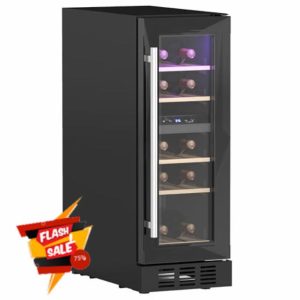 HOMCOM Dual Zone Wine Fridge