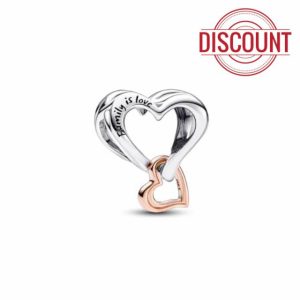Pandora Moments Two-Tone Sterling Silver and 14k rose-gold plated charms