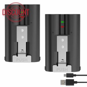 2 Packs 6040mAh 2025 New Improved Rechargeable V4 Battery for Ring Video Doorbell 2/3/3plus/ 4 Camera/Stick Up Camera/Peephole Camera/Spotlight Camera Replacement Battery (2