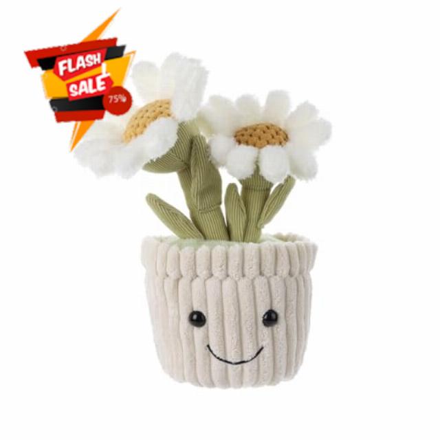 Apricot Lamb Soft Daisy Plant Plush Toy