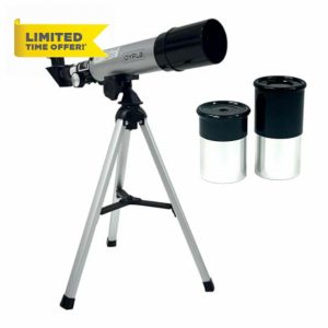 Oypla Astronomical 360-50 Portable Refractor Telescope with Lightweight Tripod - 60x Magnificatio