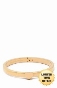 Kate Spade New York Heart You metal hinged bangle