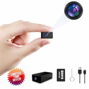 Mini Spy Camera - 64GB Hidden Camera-1080P Mini Camera-Small Camera-Spy Cam