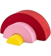 GYMAX Baby Climbing Toys, 3 Pieces Soft Play Equipment Activity Play Set, Rainbow Foam Blocks Cra...