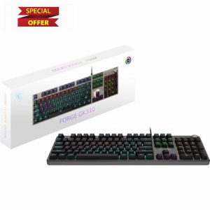 MSI FORGE GK310 - RED SWITCHES Mechanical Gaming Keyboard - Mechanical Red Switches (Linear)