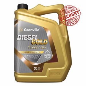 Granville Diesel Gold 15W/40 Semi-Synthetic Engine Oil – 5L | High Performance Engine Lubrication Oil for Older Engines – ACEA A3/B4