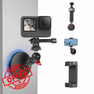 Flymile Magnetic Camera Mount Base for DJI Osmo Action 5 Pro 4 3/Pocket 3