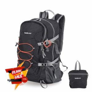 TREKOLOGY 30L Ultra-Light Waterproof Hiking Backpack – Foldable & Durable Daypack for Men & Women with Chest Strap & Multi-Compartments – Compact