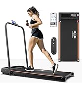 FK Sports Foldable Treadmill for Home with Belt Massager, 2HP Motor, 12 Programs, 1-12 km/h, LCD ...