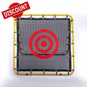 Football Rebounder Net Double Sided 100x110x100cm Adjustable Soccer Goal Kickback Target Portable Training Equipme