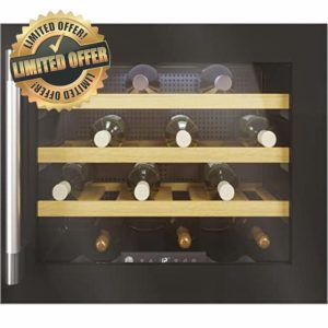 Hoover HWCB 45 UKBM/1 H-WINE 300 Built In 24 Bottle Wine Cooler - Black - F Rated