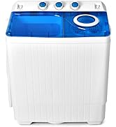 TANGZON Twin Tub Washing Machine, 8.5/6/4.5KG Portable Washer and Spin Dryer Combo with Timer Con...