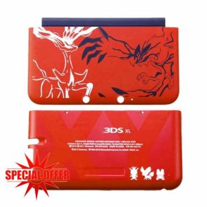 Limited 3DSXL Extra Housing Shell A/E Face Faceplate Red Ruby Replacement