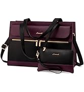 LOVEVOOK Laptop Bags for Women 15.6 Inch Ladies Work Bags Large Tote Bag with Laptop Compartment ...