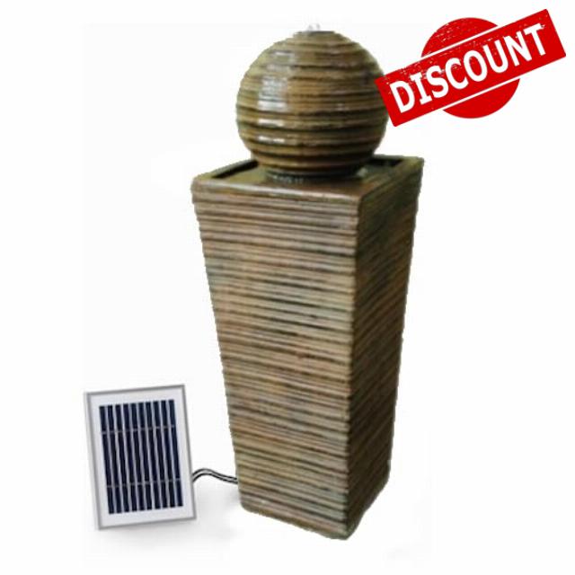 PondXpert Solar Water Feature Garden & Patio SolaBall Sandstone