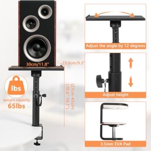 Height Adjustable Studio Monitor Stands