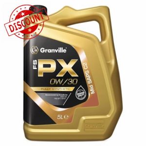 Granville FS-PX 0W/30 Fully Synthetic Engine Oil – 5L | Engine Lubrication Oil – ACEA C2 – PSA B71 2312 Compliant | Ideal for Peugeot/Citroen Blue HDi & Pure Tech Engines