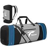 Tolaccea Large Sports Duffel Bag for Men Women,54L Gym Bag with Shoes Compartment and Wet Pocket,...