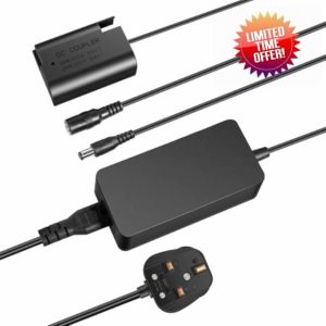 NEEWER DMW-BLK22 AC Power Supply Adapter & DC Coupler Dummy Battery Charger Kit Compatible with Panasonic Lumix DC-S9 DC-G9 II DC-S5 DC-S5 II DC-S5 IIX GH5 II GH6 S5II S5IIX S5M2 S5M2X GH5M2