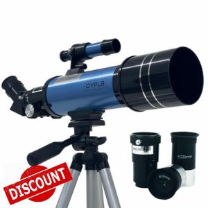 Oypla Professional Astronomical 400-70 Portable Refractor Telescope with Adjustable Tripod - 120x Magnificatio