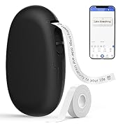 SUPVAN E16 Bluetooth Label Maker Machine with Tape, Continuous Waterproof Label, App 40 Fonts and...