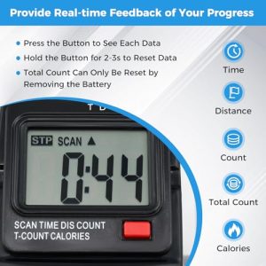 Under Desk Bike Pedal Exerciser with Adjustable Resistance and LCD Display