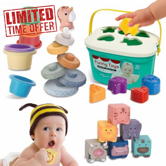 4 in 1 Montessori Toys for Babie 6 Months - 3 Year Old