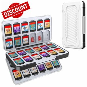 HEIYING Switch Game Case for Nintendo Switch/Switch Lite/Switch OLED Game Card & Micro SD Memory Card