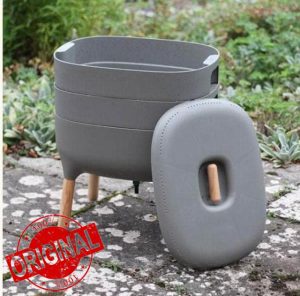 Wiggly Wigglers Worm Composter Indoor Outdoor 20 Litre Worms Composting Tray | Composting Bins | Vermicomposting | Worm Farm | Wormery Castings (Stone)