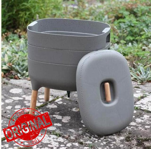 Wiggly Wigglers Worm Composter Indoor Outdoor 20 Litre Worms Composting Tray | Composting Bins | Vermicomposting | Worm Farm | Wormery Castings (Stone)