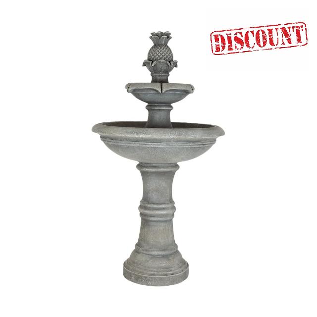 Easy Fountain Angelica Tiered Fountain Day & Night Solar Battery Water Feature