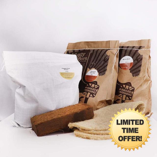 Wiggly Wigglers Wormery Rescue Kit For Any Worm Composter With Live Worms