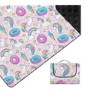Outplea Waterproof Picnic Blanket 200 * 200cm, Large Foldable Picnic Mat Machine Washable, Portab...