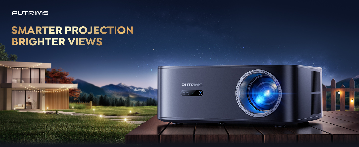 PUTRMIS Smart Projector Brighter Views