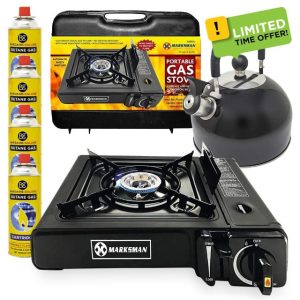 3 In 1 Camping Starter Kit - Includes Gas Stove