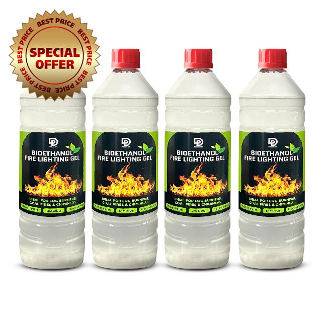 Primes DIY Firelighter Gel – Firepits - Fires & Log Burner - Camping Grill - Bonfire - Ethanol Burners