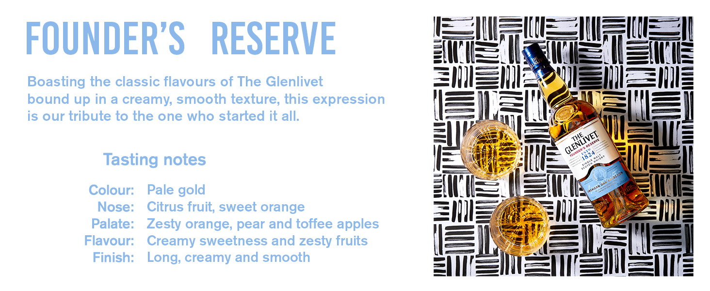 The Glenlivet Founders Reserve Single Malt Scotch Whiskey whisky christmas gift present for him