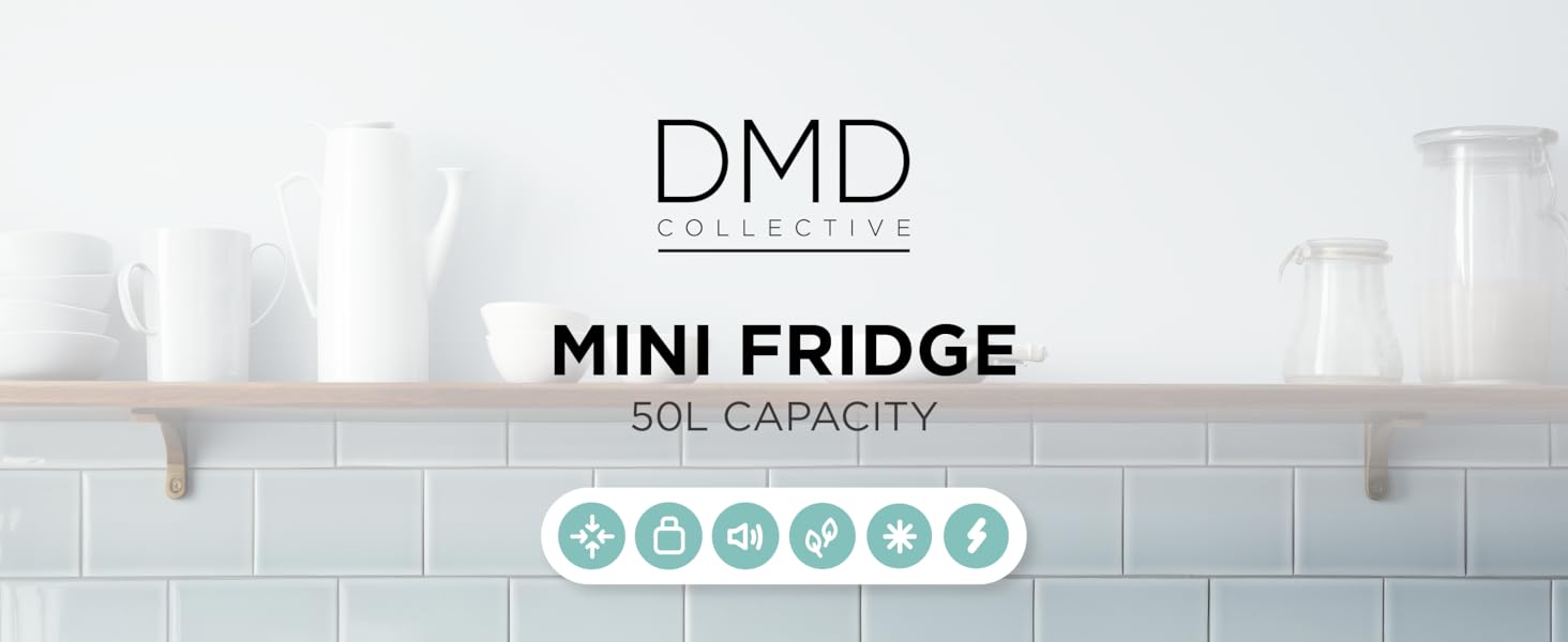 DMD Collective Mini Fridge 50L Capacity Product Benefits Compact Low Noise