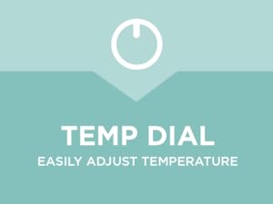 DMD Collective Mini Fridge Product Benefits Easy Controls Temperature Dial Adjustment