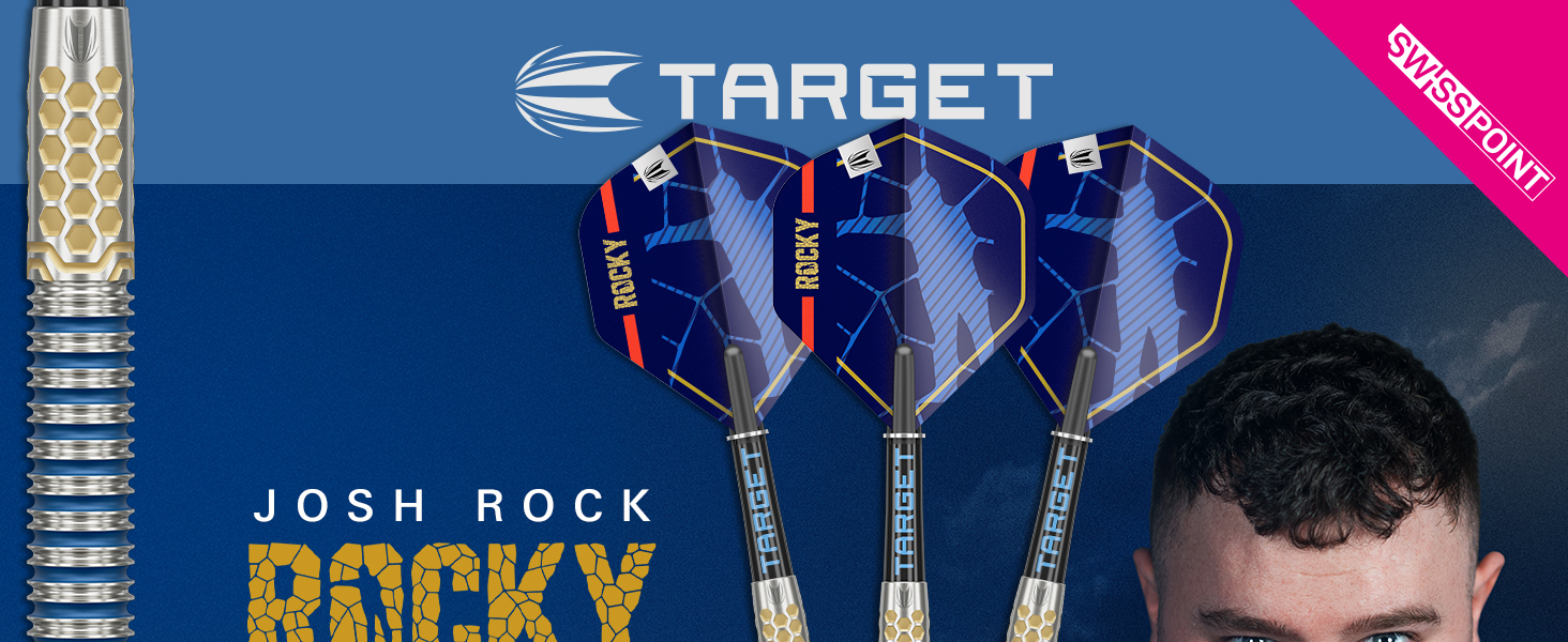 Target Darts Josh Rock G1 Steel Tip Swiss Point 90% Darts Generation 1 Rocky