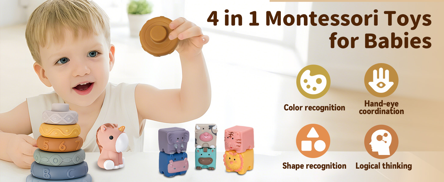 Bbay Shape Sorter Stacking Cups Stacking Rings