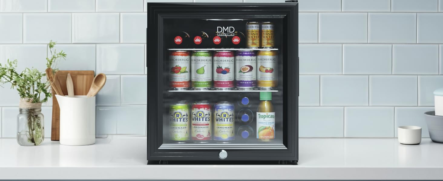 DMD Collective Mini Fridge Cans Beers Bottles Soft Drinks Refreshing Cooling
