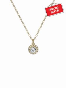 Ted Baker Soltell Solitaire Sparkle Crystal Necklace For Wome