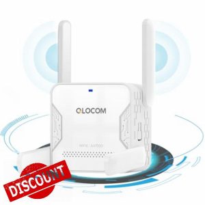 QLOCOM 2025 Upgrade Version WiFi 6 AX1500 WiFi Extender Booster 1500Mbps WiFi Booster Range Extender Dual Band 5GHz & 2.4GHz Booster/Hotspot with 3600 Sq.Ft Coverage