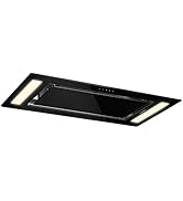 Klarstein Alina - Angled Cooker Hood, Kitchen Extractor, Recirculating Cooker Hood, 600 m³ / h, 3...